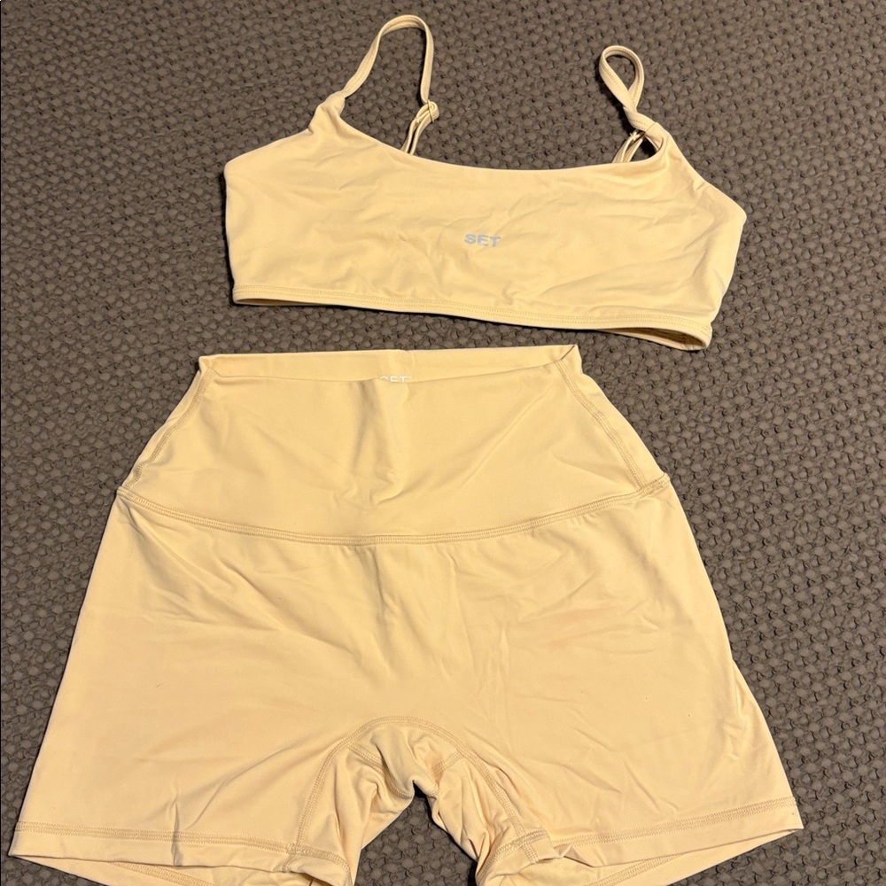 SET Active Yellow Sports Bra